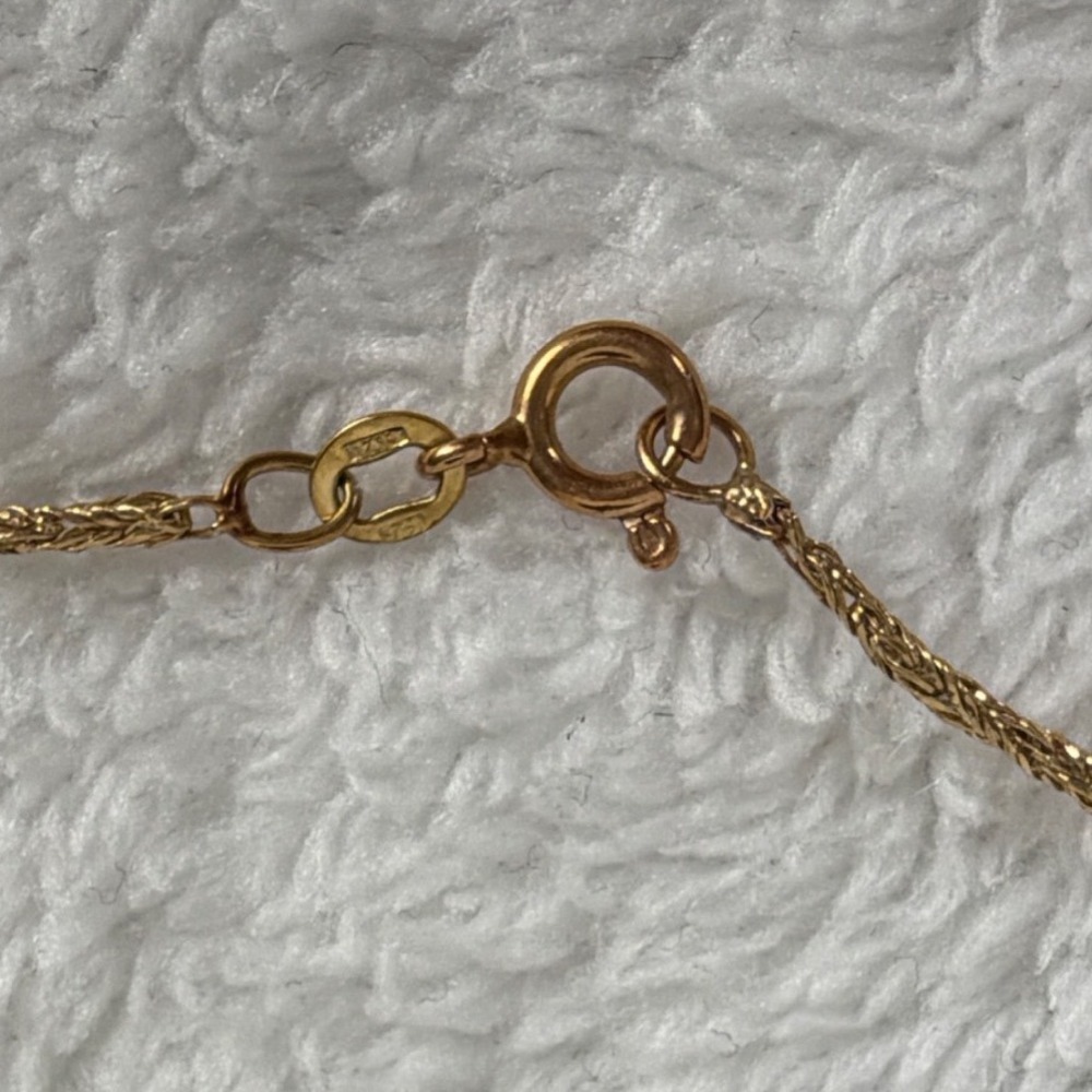 14K Tri Color Queen Nefertiti Pendant Necklace 18 Inch Italian Wheat Chain - Picture 6 of 10